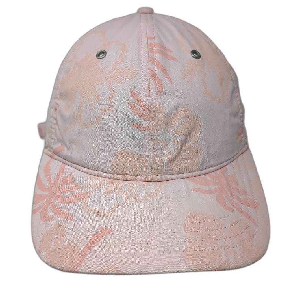Hyp Baseball Cap Pink One Size Turks & Caicos Tropical Hibiscus Palm Tree Hat